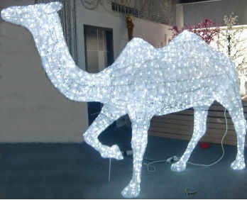 led christmas figures 3D acrylic animals led deer motif christmas light 