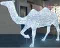 led christmas figures 3D acrylic animals led deer motif christmas light  1