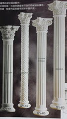 2014 hot sale High Quality decorative glassfiber GRG GRC roman column Gypsum pla