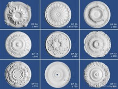 Decorative Artistic Gypsum Ceiling Flower Lamp Panel Ceiling Medallions hot sale