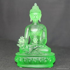 Gilded Namo Medicine Buddha Tathagata Buddha custom glass gild gilt ornaments Ch