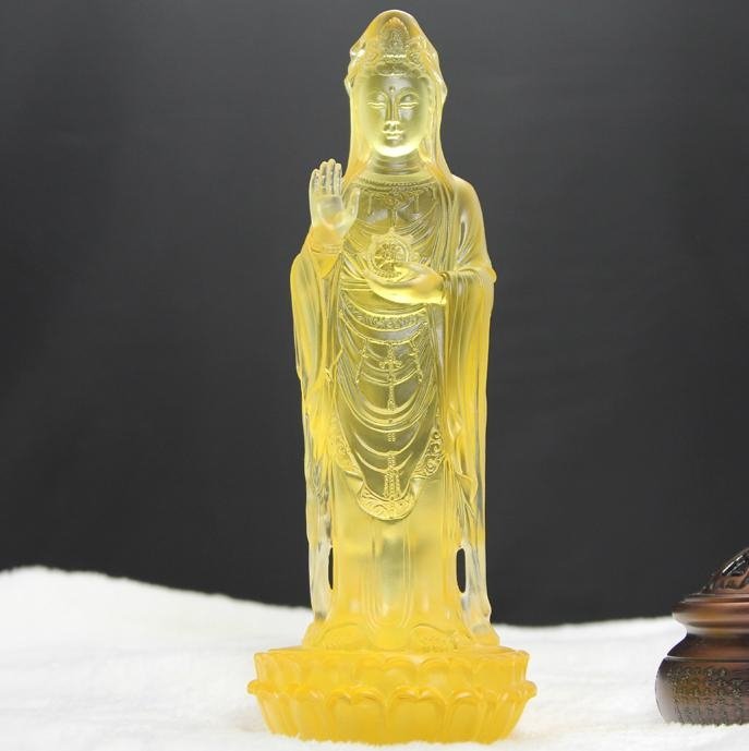 Tantric - Green Tara glass crafts Buddha statues of Buddha ornaments gift statio 5