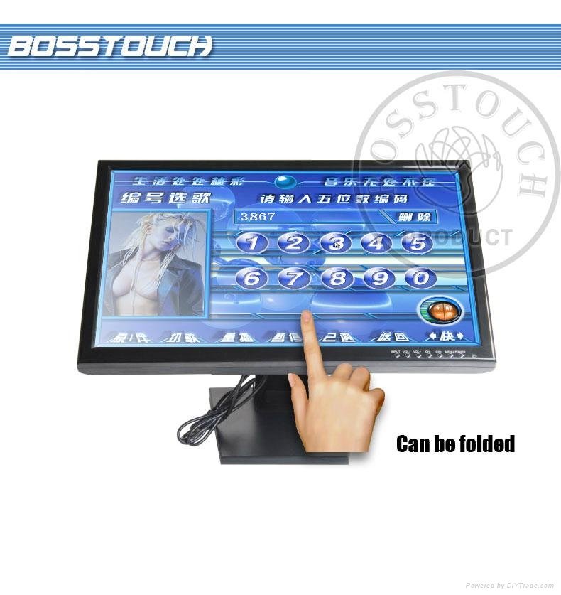 22" inch PC Monitor touch screen LCD Montior used for computer/LED TV    3