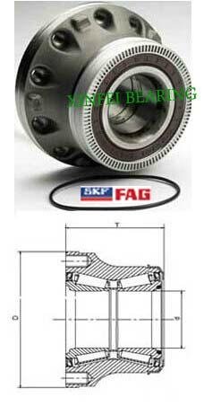BTF0021 hub wheel truck bearing