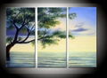  Clear water tree walls home decoration abstract Landscape oil painting on canva