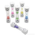 Tooth Shape Cap Smilely face sand timer hourglass 2