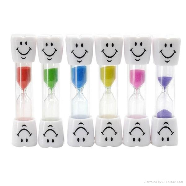 Tooth Shape Cap Smilely face sand timer hourglass