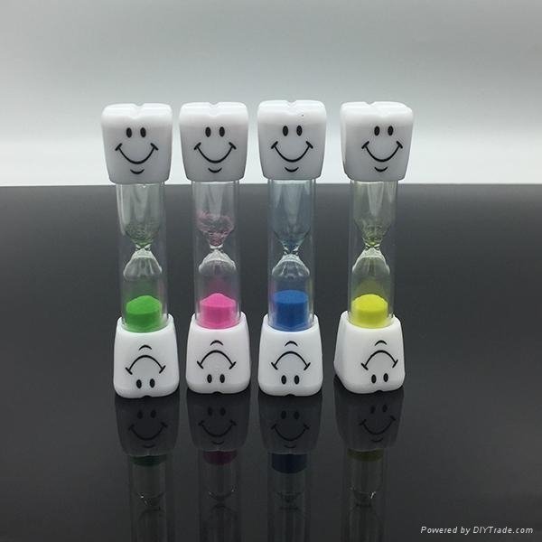 Tooth Shape Cap Smilely face sand timer hourglass 5