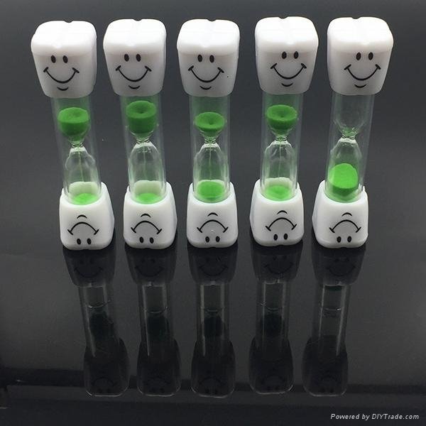 Tooth Shape Cap Smilely face sand timer hourglass 4