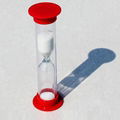 Red Caps Red Sand Plastic Sand Timer 1 minute Sand Timer