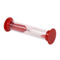 Red Caps Red Sand Plastic Sand Timer 1