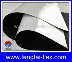 PVC Back Black Flex Banner 440gsm(13oz) 500D*500D 9*9 High Glossy