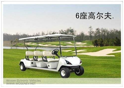 Hot sell 6 seats electric golf car club car golf cart Curtis controller electric 2