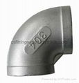 Stainless Steel Butt Welded ANSI Asme Bw 90 Pipe elbow 1