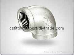 150LB Bsp NPT Threaded Screwed Stainless Steel elbow