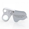 BIJIA 40X loupe LED UV illuminating jewelry jewellry jewel checking magnifier 5