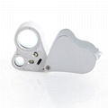 BIJIA 40X loupe LED UV illuminating jewelry jewellry jewel checking magnifier 2