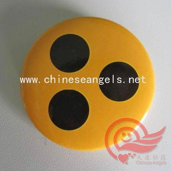 customized promotional blinds tin badge