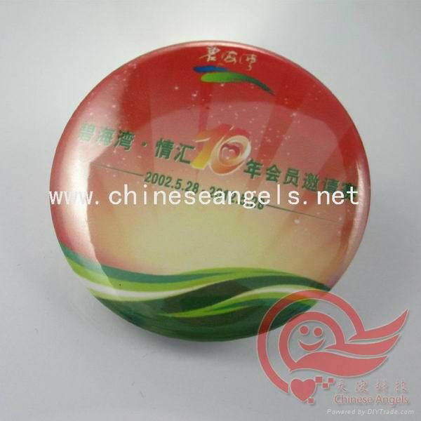 customized promotional blinds tin badge 5