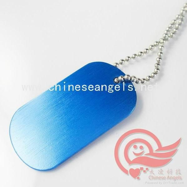 fashion and popular blank aluminum dog tag with silicon cover 3