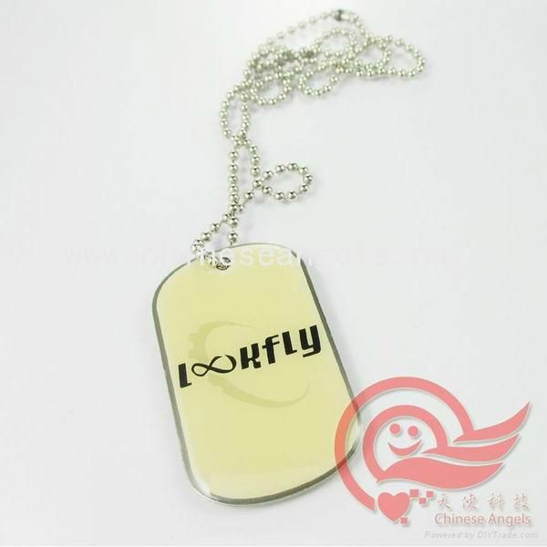 fashion and popular blank aluminum dog tag with silicon cover 5