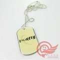 fashion and popular blank aluminum dog tag with silicon cover 5