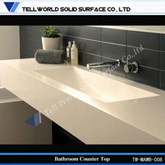 made by high quality solid surface wash basin sinks