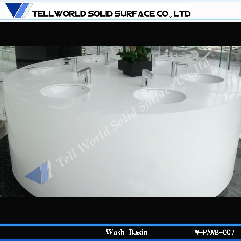 Artificial stone made china high glossy polished wash basin sinks 2