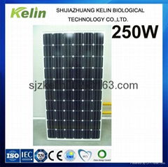 Monocrystalline 250W pv solar panel with