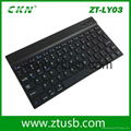 9.7 or 10.1 inch Backlit Bluetooth keyboard ZT-LY03 with factory price 