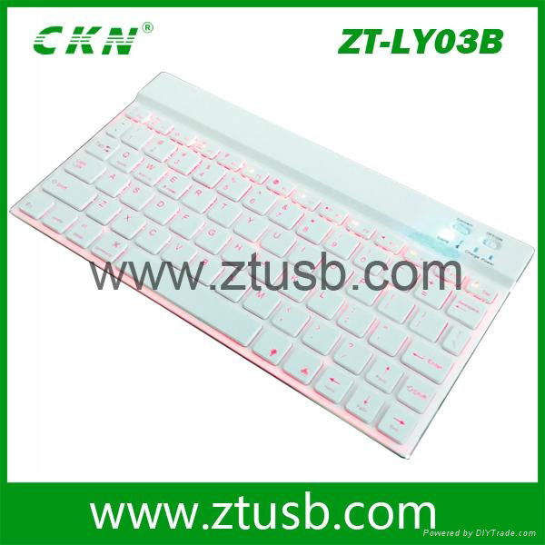 9.7 or 10.1 inch Backlit Bluetooth keyboard ZT-LY03 with factory price  3