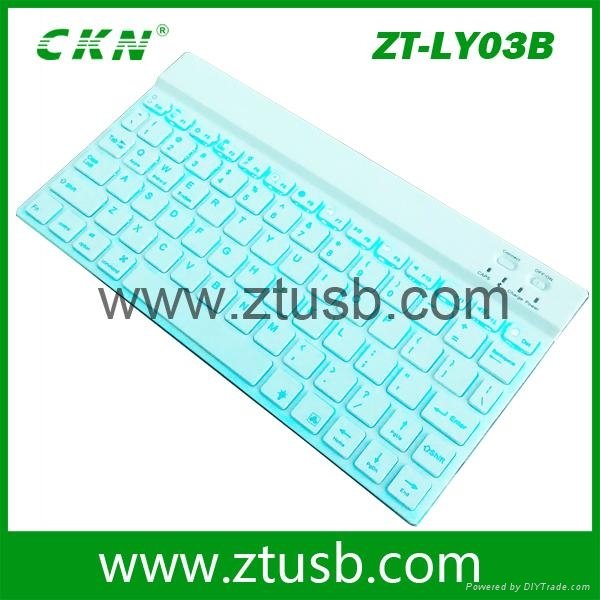 9.7 or 10.1 inch Backlit Bluetooth keyboard ZT-LY03 with factory price  5