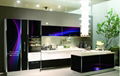 3D glass  kitchen cabinet 1