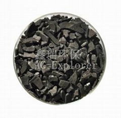 Activated carbon for loading with silver