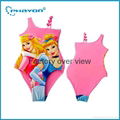 2015 Disney snow white  princess girl one piece bathing suit  2