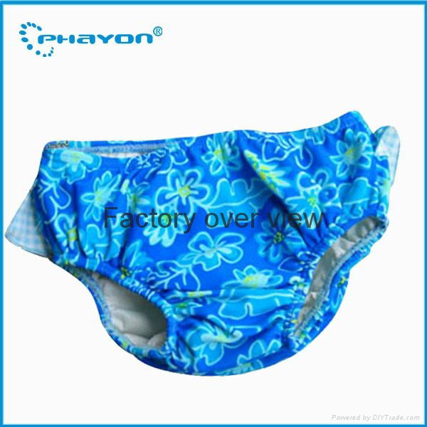 2015 eco-friendly reuseable water proof baby swim diaper 3
