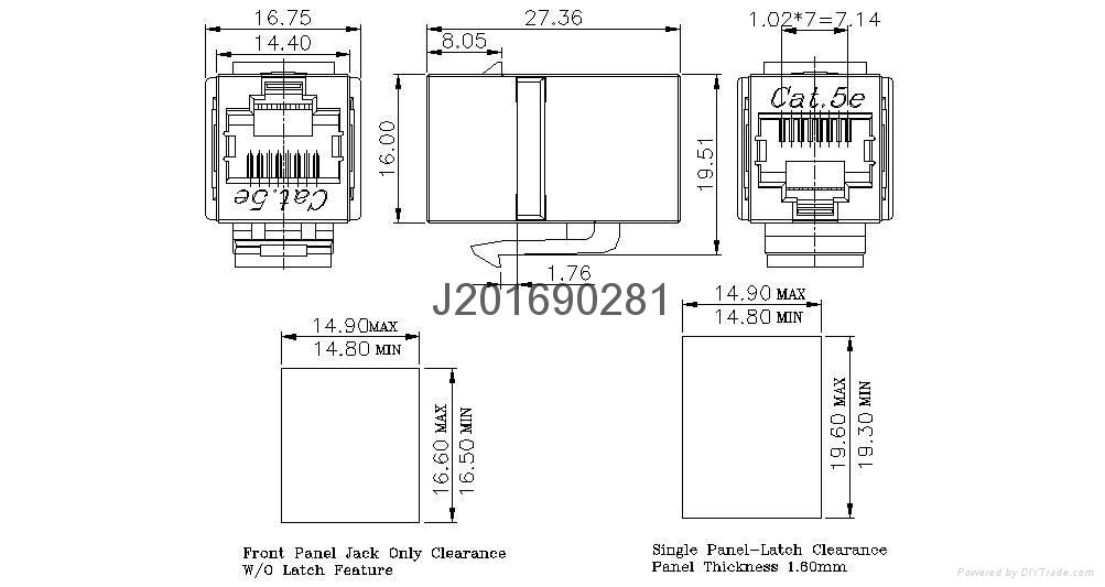 8P8C Coupler Cat3 & Cat5e   3