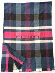 Brushed cashmere wool scarf shawl