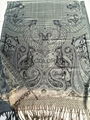 Fashion Paisley wool silk women scarf shawl 4