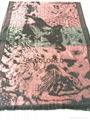 New fashion animal pattern jacquard winter scarf 1