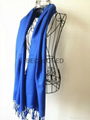 Fashion acrylic viscose yarn dyed twill weave plain scarf shawl MEET EU STARDARD 2