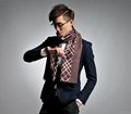 High quality jacquard viscose men scarf shawl promotion scarf 2
