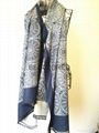 New style brushed  wool scarf shawl 1