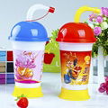 Cartoon plastic cup with printed anaiml