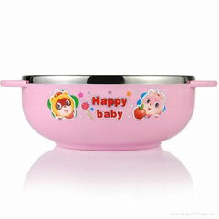 wholesale children stainless steel tableware big bowl