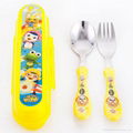 Wholesale baby product Child tableware piece set stainless steel spoon learning  1