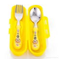 Wholesale baby product Child tableware piece set stainless steel spoon learning  3