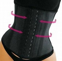 2014 wholesale hot sales sport latex waist cinchers corset