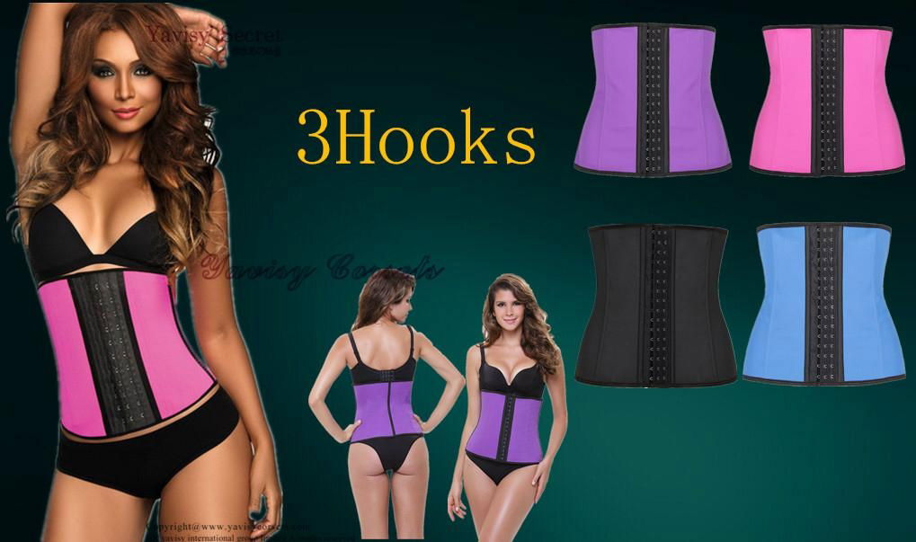 2016 wholesale slim latex waist trainers and latex corset latex waist cincher