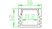 LED aluminium profile set  for led